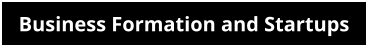 Business Formation and Startups